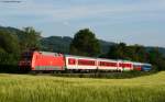 101 128-7 mit dem CNL 472/D 50472 (Basel SBB-Koebenhavn H/Moskva Belorusskaja) bei Denzlingen 25.5.10