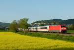 101 025-5 ist mit einem IC am 03.05.2012 bei Ltzelsachsen