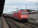 Am 13.05.2012 kam 101 112 mit dem EC 248 nach Hamburg Altona in Stendal an.