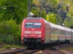 101 029-7 einfahrt mit einen IC aus Norddeich nach Luxemburg. 22.05.2010