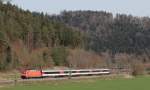 101 139-4 mit dem IC 186 (Zürich HB-Stuttgart Hbf) bei Neckarhausen 30.3.14