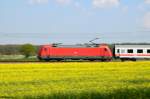 101 093 mit IC 1961 auf dem Weg nach Rostock am 25.04.14 in Benitz