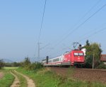 101 076 brachte am 3.Oktober den IC2218 von Stuttgart nach Hamburg.