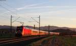 101 058-6 und 101 095-8 mit dem IC 274 (Basel SBB-Berlin Ostbahnhof) bei Kollmarsreute 25.1.16