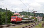 101 125-3 mit dem IC 185 (Stuttgart Hbf-Zürich HB) bei Horb 13.6.16