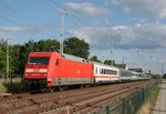101 071 mit EC 172 (Budapest Keleti-pu–Hamburg-Altona) am 27.06.2016 in Golen (Niederlausitz)