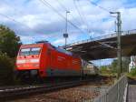 101 103-0 zog am 06.07.07 den IC 2064 von Nrnberg HBF nach Karlsruhe HBF, hier bei der Ausfahrt des Aalener Bahnhofs.