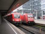 BR 101 120-4 und BR 1116 258-3 BB nebeneinander im Hauptbahnhof Mnchen.