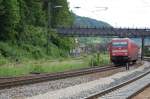 Tglich auf der Filsbahn unterwegs ist Tfzf 79284, am 27.5.2009 war es 101 033-9 mit einer Beule in der Front die unter dieser  Zugnummer  durch Geislingen fuhr.