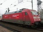 101 058 mit Werbung PEP fr das neue Tarifangebot der Deutschen Bahn.