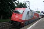 101 089-1 als Schublok fr IC 2004 nach Emden in Recklinghausen 2.7.2012