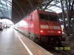 101056 kam gerade mit einem Intercity im Leipziger HBF an.