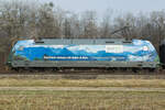 Werbelok 101 039  Fahrtziel Natur - Schweizerische Naturpark mit dem EC 2082 Königsee von Freilassing nach Hamburg Altona am 27.12.24 bei Eglharting.