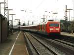 101 054-5 mit IC 706“Konsul”  Basel SBB-Kiel auf Osnabrck Hauptbahnhof am 7-4-2001.