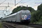 DB Fernverkehr 101 060  60 Jahre Bundespolizei  mit IC 2029 Hamburg-Altona - Nürnberg Hbf (Diepholz, 07.07.12).