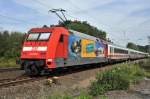 DB Fernverkehr 101 037  Klagenfurt am Wörthersee  schiebt IC 2322 Frankfurt (Main) Hbf - Kiel Hbf (Vehrte, 02.09.12).