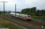 101 016-4  Packendes Sdafrika  mit dem IC 2239  Warnow  von Warnemnde nach Dresden Hbf in Stendal Ortsteil Wahrburg. 07.09.2012