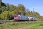 101 110 ist mit PBZ 2460 auf der Filsbahn Richtung Stuttgart unterwegs.Sie konnte von mir bei Reichenbach an der Fils am 20.10.2012 bildlich fesgehalten werden.