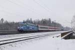 101 042 mit NF 13415 am 16.02.2013 zwischen Haar und Vaterstetten.