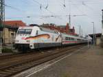 Am 04.10.2015 kam 101 027 mit ihrem IC 142 aus Berlin nach Stendal und fuhr weiter nach Amsterdam.