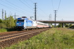 101 055-2  Schauinsland Reisen  mit dem IC 2444 von Dresden Hbf nach Köln Hbf in Stendal.