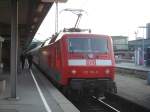 Die Br.120 116-9 fuhr am 29.04.07 mit einem Errsatzzug. Hier stand sie in Stuttgart Hbf.