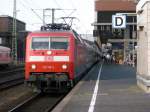 120 118-5 mit IC **** in Dsseldorf Hbf auf Gleis 4
