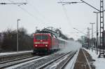 Bereits vor der eigentlichen Leistung als IC 1918 (Aachen - Berlin-Ostbf.)muss der Zug einmal ber die KBS485 um in Aachen bereitgestellt zu werden, hier durchfhrt 120 104 mit dem Lr mit 160 Km/h den