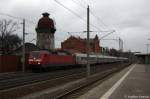 120 102-9 mit dem IC 1995 von Berlin Sdkreuz nach Stuttgart Hbf in Rathenow.