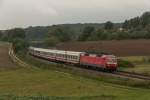120 156 mit dem IC 1987 von Hamburg nach Passau am 1.9.2012 in Edlhausen.