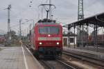 COTTBUS, 10.10.2012, 120 133-4 übernimmt den EC 248 von Kraków nach Lüneburg (normalerweise bis Hamburg)