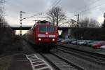 Am 28.01.2013 kam 120 154-0 mit einem Ersatzzug fr einen ausgefallenen ICE. Hier ist sie im Bahnhof von Orschweier.