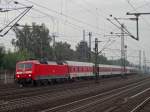 Am 16.8.13 war die 120 149, welche als letztes ihren Orientroten Anstrich verlor, mit einem Autozug in richtung Hamburg Altona unterwegs.