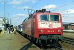 120 113 mit IR 2183 (Fredericia–Hannover) am 13.04.1998 in Lneburg