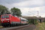 120 151-6 DB Schenker bei Redwitz am 30.07.2014.