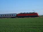 BR 120 126-2 am 31.03.2006 auf dem Weg von Dsseldorf nach Berlin kurz hinter Halle/ Saale in Peissen