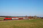 120 125 mit EC 114 bei Mammendorf (21.02.2007)