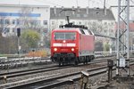 BERLIN, 26.11.2015, E-Lok 120 154-0 bei der Einfahrt in den Bahnhof Lichtenberg