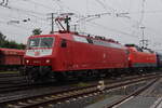 120 143-3 in Koblenz Lützel am 1.6.2024 das Foto ist im DB Museum entstanden 