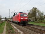 DB Cargo 145 067-5 mit gemischten Güterzug am 05.04.17 bei Hanau West