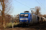 145-CL 201  auf der Hamm-Osterfelder Strecke in Datteln am 21.01.2020
