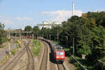 DB Cargo 145 016 mit 52031  Dillingen (Saar) Hüttenwerke - Saarbrücken Rbf // Dillingen (Saar) // 26.