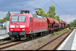 Gemischter Gz mit 145 016-2 durchfährt den Hp Halle Rosengarten auf Gleis 2 Richtung Angersdorf.

🧰 DB Cargo
🚩 Bahnstrecke Halle–Hann. Münden (KBS 590)
🕓 2.9.2020 | 16:51 Uhr