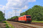 DB Cargo AG mit 145 039-4 (NVR-Nummer: 91 80 6145 039-4 D-DB) und einem Güterzug am 24. Mai 2024 auf den südlichen Berliner Außenring bei Diedersdorf. 