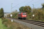 DB 145 080-8 als Tfzf Richtung Fulda, am 05.04.2023 in Hauneck.