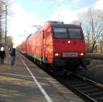 145 043-6 mit der S1 Richtung Bad Schandau. Dresden-Trachau 06.03.2011