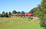 145 028-7 mit EZ 51722 am 31.08.16 in Oberjößnitz. 