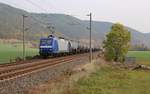 145-CL 203 (145 099-8) mit DGS 98624 zu sehen am 18.10.18 in Etzelbach.