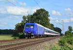 Aufgrund eines Unfalls im April verkehrt seit dem 11.6.19 145 088-1 mit n-Wagen von TRI als Ersatzzug auf dem Verstärkerkurs des RE19.