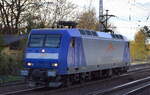 AMEH Trans - ArcelorMittal Eisenhüttenstadt Transport GmbH, Eisenhüttenstadt [D] mit ihrer  145-CL 203  [NVR-Nummer: 91 80 6145 099-8 D-EKO], inzwischen mit Firmenlogo beklebt am 08.11.22